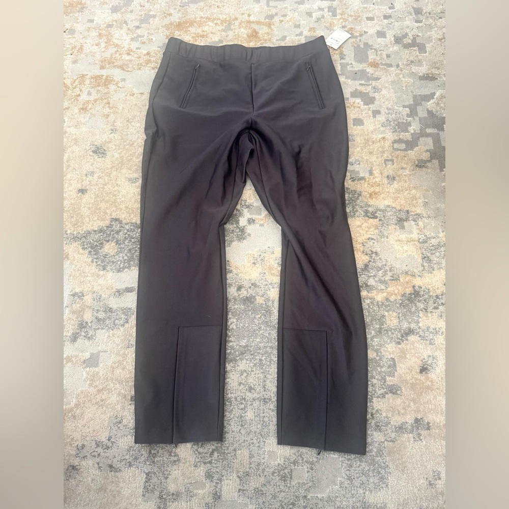 GOOD AMERICAN Slim Zip Shine Compression Pants XXL NWT